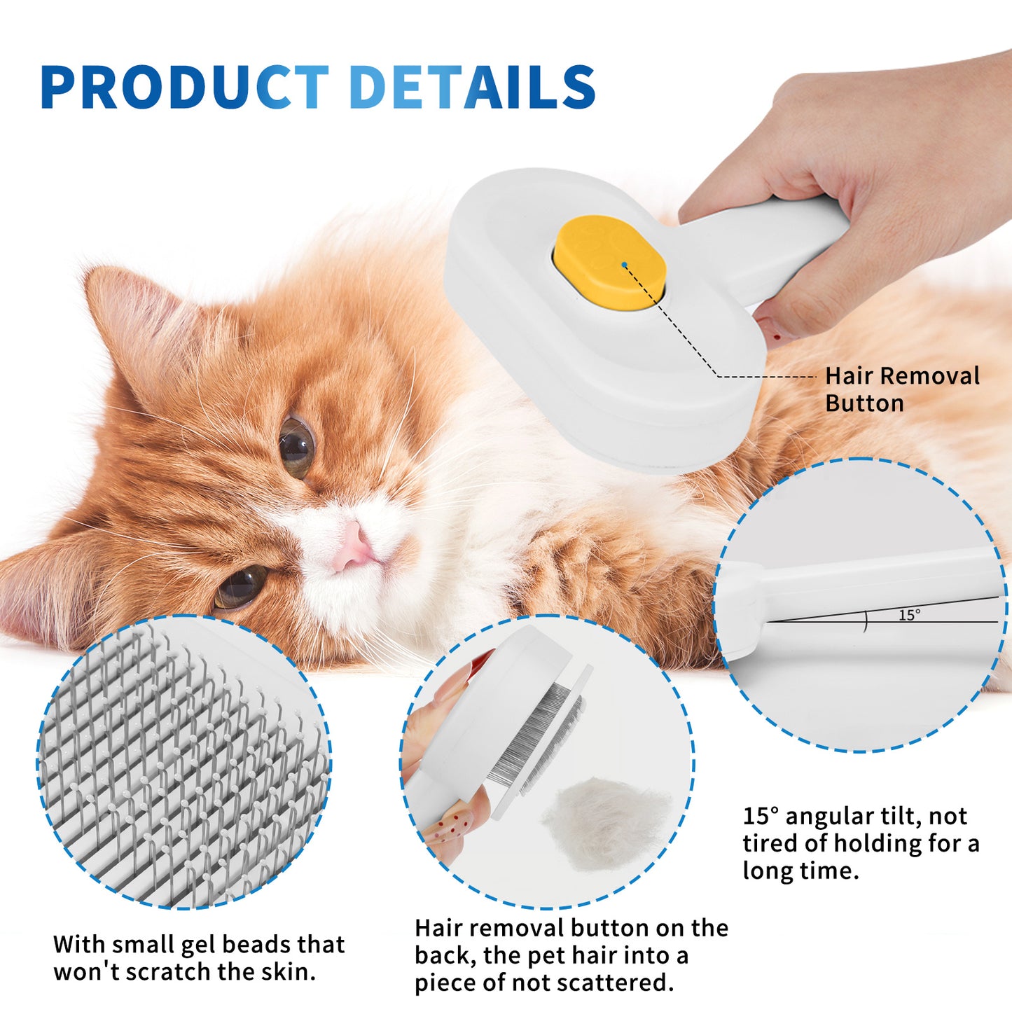 US Local Efficient Universal Pet Hair Removal Comb, Gently Smoothing Out The Tangled Hair Of Your Beloved Pet, Carefully Caring For Every Gentle Touch