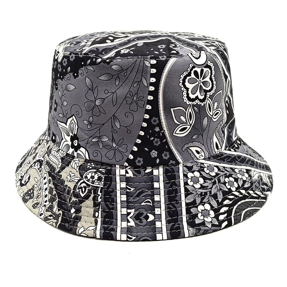 Paisley Bucket Hat Color Matching Printing Double-sided Wear