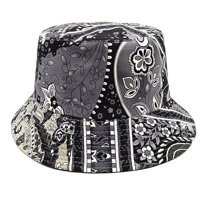 Paisley Bucket Hat Color Matching Printing Double-sided Wear