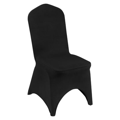 US Local VEVOR Stretch Spandex Folding Chair Covers, Universal Fitted Arched Front Cover, Removable Washable Protective Slipcovers, For Wedding, Holiday, Banquet, Party, Celebration, Dining