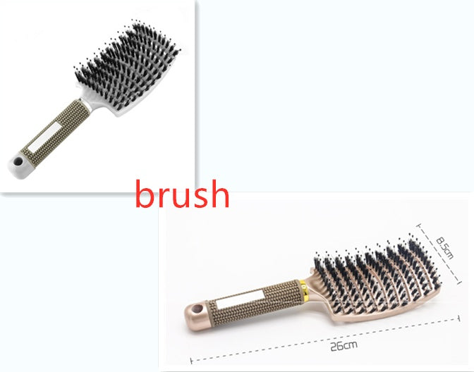 US Local Hairbrush Anti Klit Brushy Haarborstel Women Detangler Hair Brush Bristle Nylon Scalp Massage  Teaser Hair Brush Comb