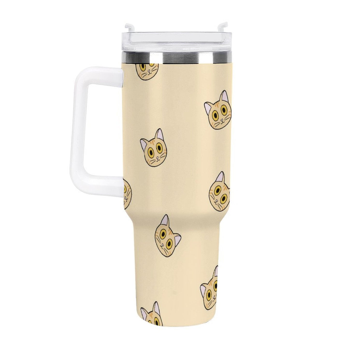 PHDT00415 POD US Local Tumbler 40 oz Large Capacity Car Cup Orange Cat