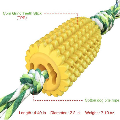 US Local Dog Toys, Dog Toys Suitable For Strong Chewing, Durable And Chewy Squeaking Interactive Dog Toys, Small, Medium And Large Dog And Puppy Teeth Chewing Corn Cob Toys