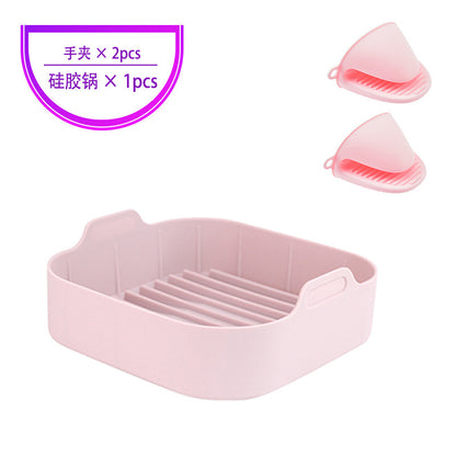 Air Fryer Silicone Pot Replacement Of Parchment Paper Liners No More Cleaning Basket After Using The Air Fryer Food Safe Air Fryers Oven Accessories