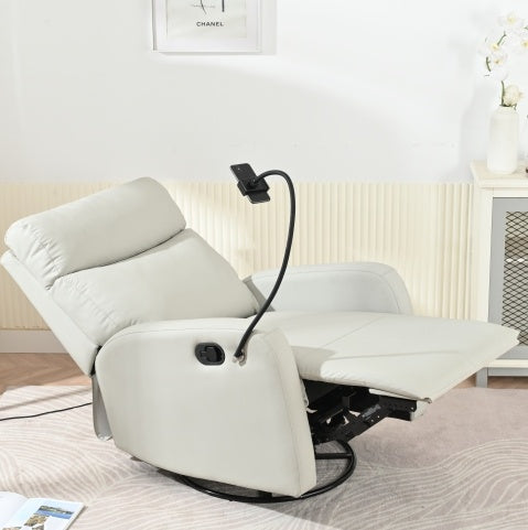 US Local Modern Small Rocking Chair, Swivel Recliner, Bedroom Chair