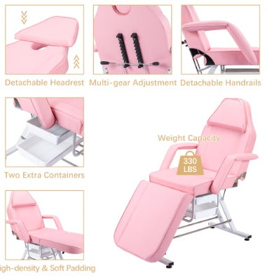 US Local Metal Massage Salon Tattoo Chair