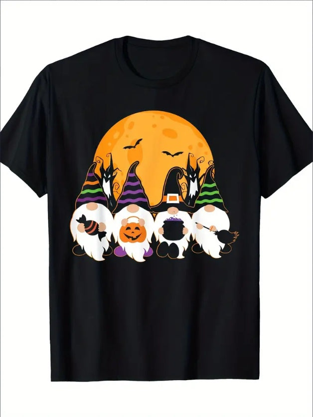 Cute Halloween Dwarfs, Ghost Gardening, Trick-or-treating T-shirts