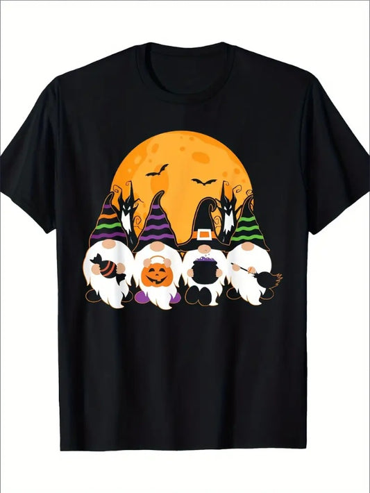 Cute Halloween Dwarfs, Ghost Gardening, Trick-or-treating T-shirts