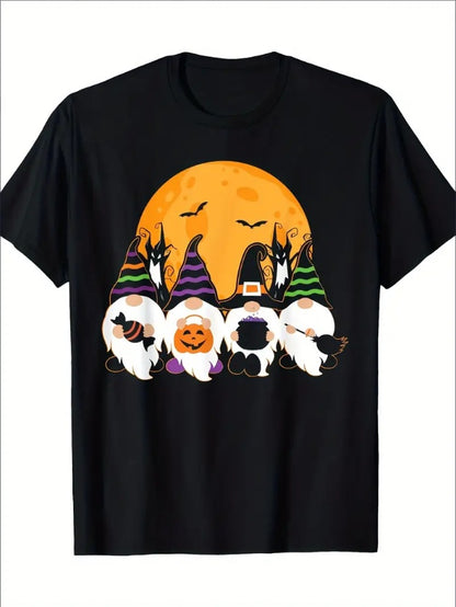Cute Halloween Dwarfs, Ghost Gardening, Trick-or-treating T-shirts