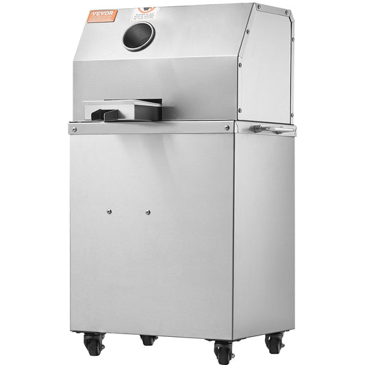 US Local Electric Sugar Cane Juicer, 800W Sugarcane Juicer Machine With 661LBS/H High Output, 3 Stainless Steel Rollers, 2.4" Large Inlet, Sugarcane Juice Extractor Squeezer On Wheels For Home/Commercial