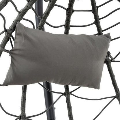 US Local Indoor And Outdoor Swing Chair With Stand, Patio Wicker Hanging Egg Chair, Hanging Basket Chair Suitable For Bedroom, Living Room And Balcony