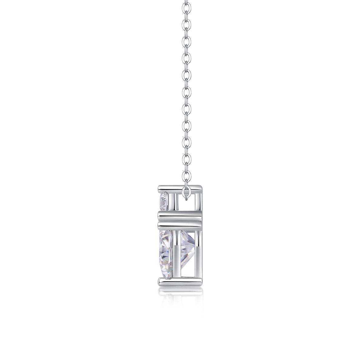 US Local Ripple Fantasy - A Fashionable And Luxurious Diamond Jewelry Pendant Set With Moissanite S925 Sterling Silver And Platinum Plating