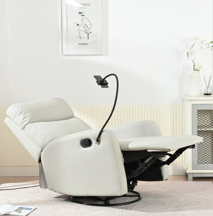 US Local Modern Small Rocking Chair, Swivel Recliner, Bedroom Chair