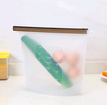 US Local Silicone fresh-keeping bag vacuum sealed bag food  storage bag refrigerator food fruit storage bag
