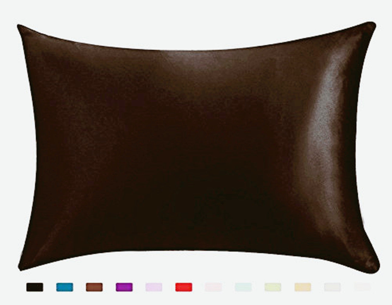 USA Local Pillowcase Satin Solid Color Simulation Silk Single Pillowcase Ice Silk Pillowcase