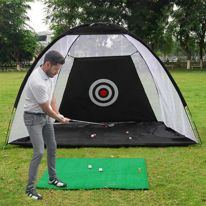 US Local Golf Practice Net Tent Golf Hitting Cage Garden Grassland Practice Tent Golf Training Equipment Mesh Outdoor