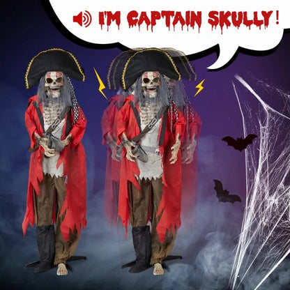 US Local 6.3ft Pirate Halloween Standing Decoration