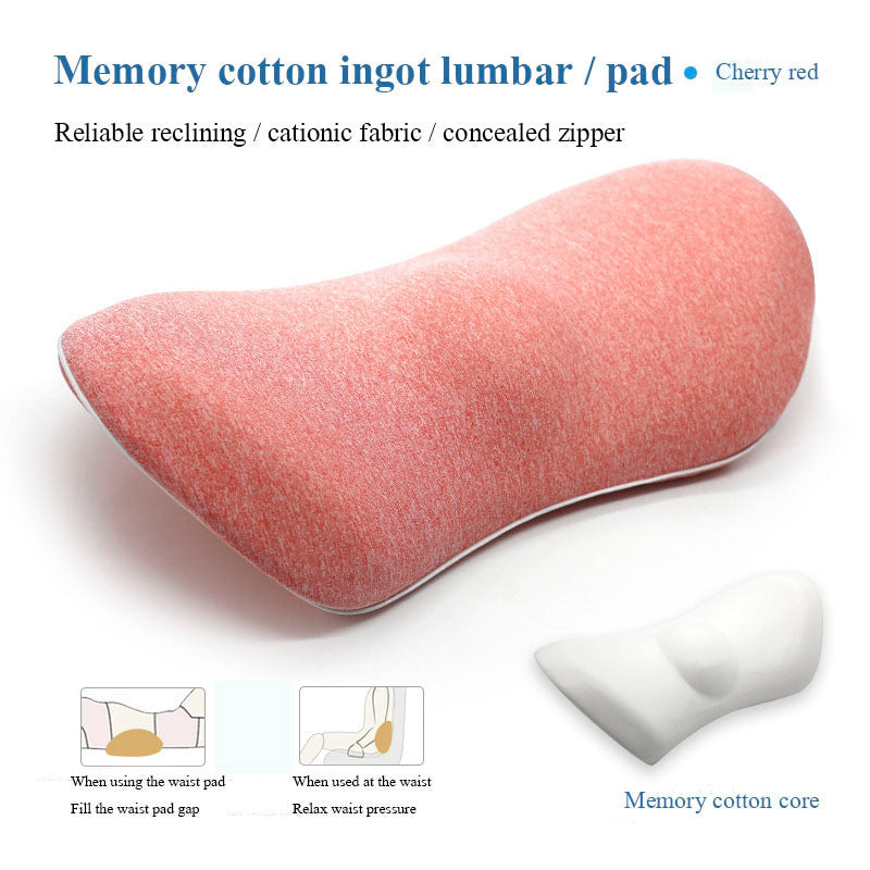 USA Local Lumbar Support Pillow For Side Sleepers Pregnancy Relieve Hip Coccyx Sciatica Pain Machine Chair Back Cushion Waist Car Seat