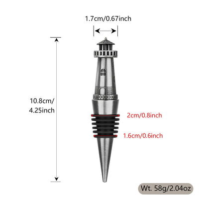 US Local Creative Lighthouse Wine Stopper, Seals The Aroma Of Wine, Protects High-quality Wine, And Serves As A Premium Tool For Wine Preservation.