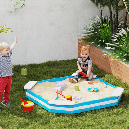 US Local Kids Sandbox with 4 Corner Seats