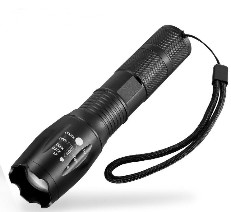 US Local Portable Mini Flashlight LED ZOOM Torch Hunting Zoomable Flashlight Torch Light
