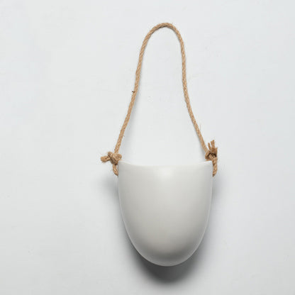 US Local Wall-mounted Flower Pot Half Wall Ceramic Green Plant Free Perforation Balcony