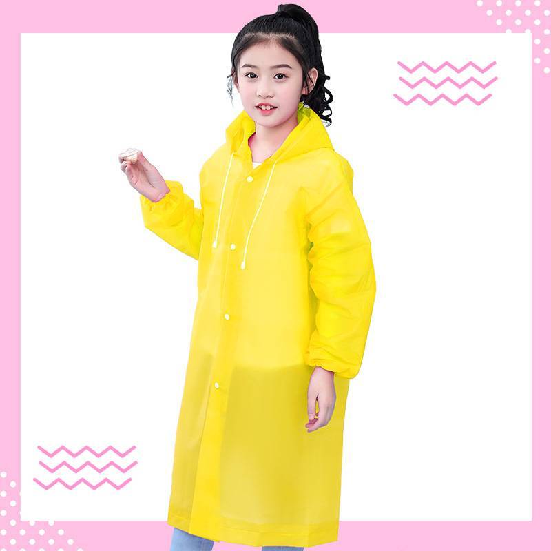 US Local Transparent, portable and backpackable girl's poncho