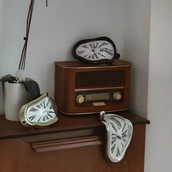 US Local DALI Table Clock Melting Clock Wall Clock Table Decoration Holiday Christmas Gifts