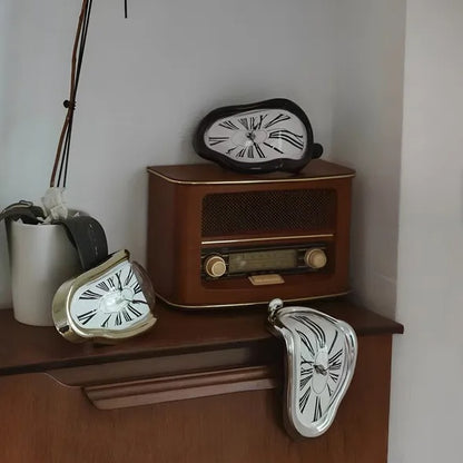 US Local DALI Table Clock Melting Clock Wall Clock Table Decoration Holiday Christmas Gifts