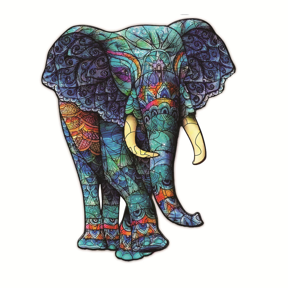 USA Local Each Piece Is Animal Shaped Christmas Gift Colorful Elephant Turtle Wooden Jigsaw Puzzles