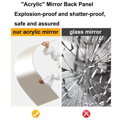 US Local Curio Cabinet Lighted Curio Diapaly Cabinet With Adjustable Shelves And Mirrored Back Panel, Tempered Glass Doors