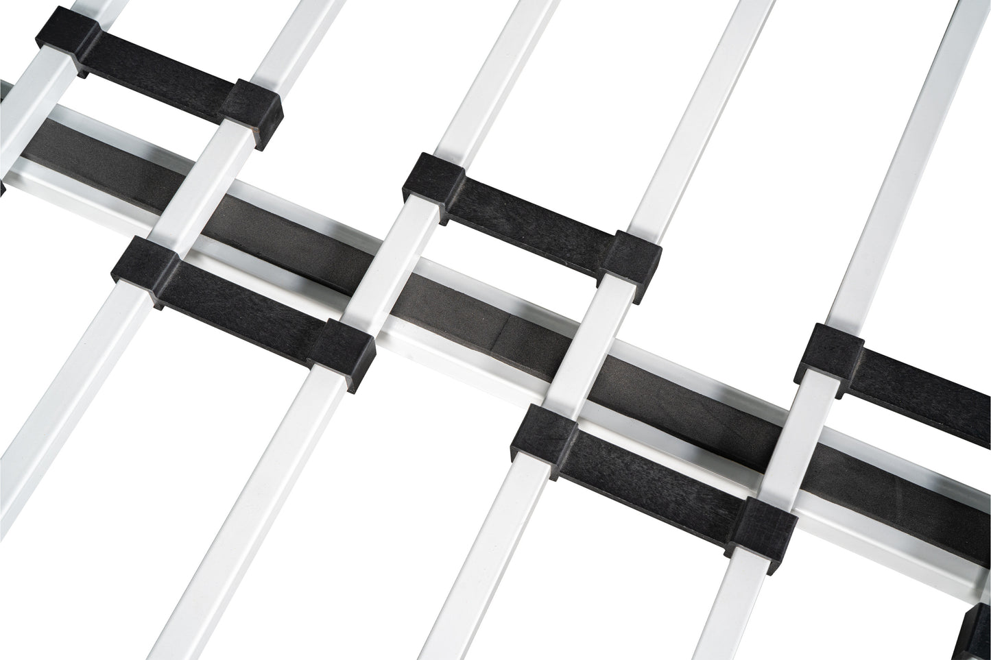 US Local Metal Double Bunk Bed With Rollers Heavy Duty Sturdy Metal Noise Reduction Safety Barrier Wood Trim