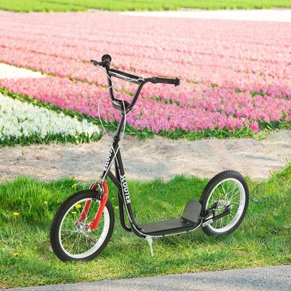 US Local Youth Scooter Kick Scooter for Kids 5+ with Adjustable Handlebar Front and Rear Dual Brakes Inflatable Wheels