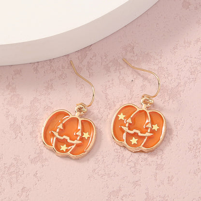 Simple Geometric Personality Halloween Earrings