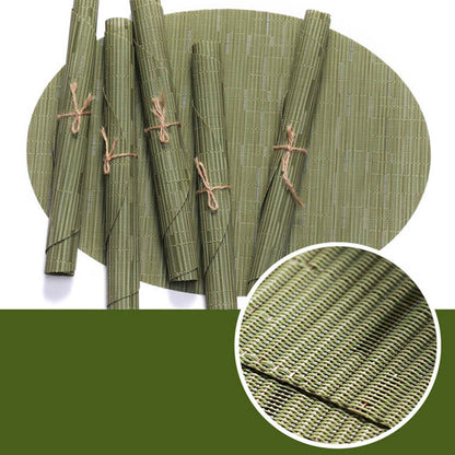 Teslin bamboo pattern western placemat
