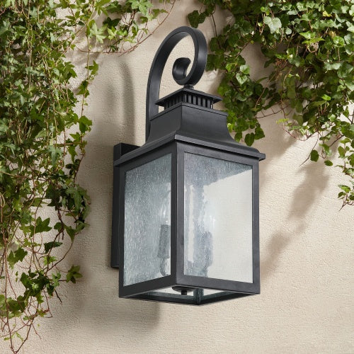 US Local Large Outdoor Glass Wall Light Supports Many Types Of Bulbs -2 Packs