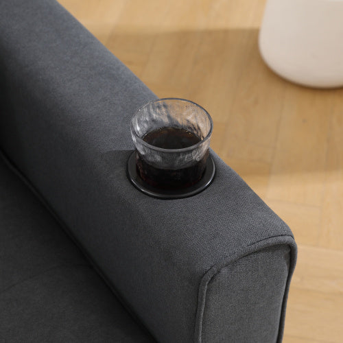 US Local VIDEO Provided 3-in-1 Upholstered Futon Sofa Convertible Sofa Bed,Foldable Tufted Loveseat With Pull Out Sleeper Couch Bed