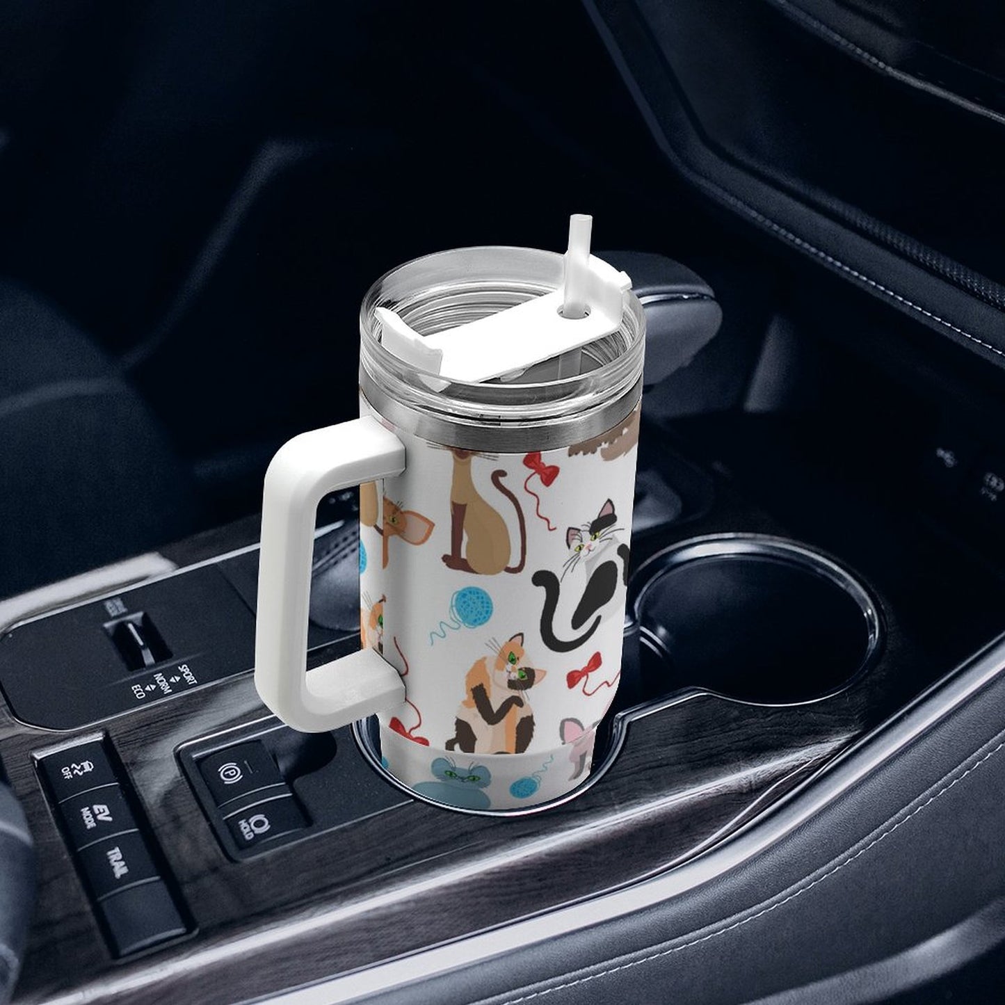 PHDT00250 POD US Local Tumbler 40 oz Large Capacity Car Cup Cat