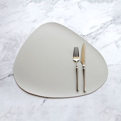 PU leather solid color placemat