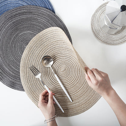 Round heat insulation placemat