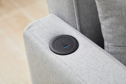 US Local Futon Chair Bed Convertible Chair 3-in-1 Pull Out Sleeper Chair Beds With USB Ports,Wear-resistant And Anti-scratch, Armchair Bed Sleeper For Living Room