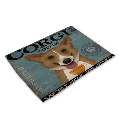 Nordic cartoon animal series placemat