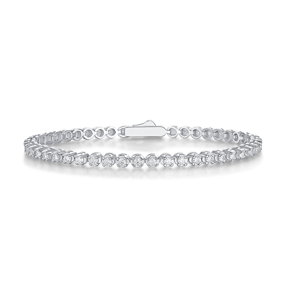 Starlight Luxury Fashion Mosan Diamond S925 Silver Bracelet