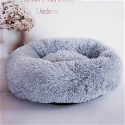 US Local Round Long Hairy Autumn And Winter Nest Pad Cat Mattress
