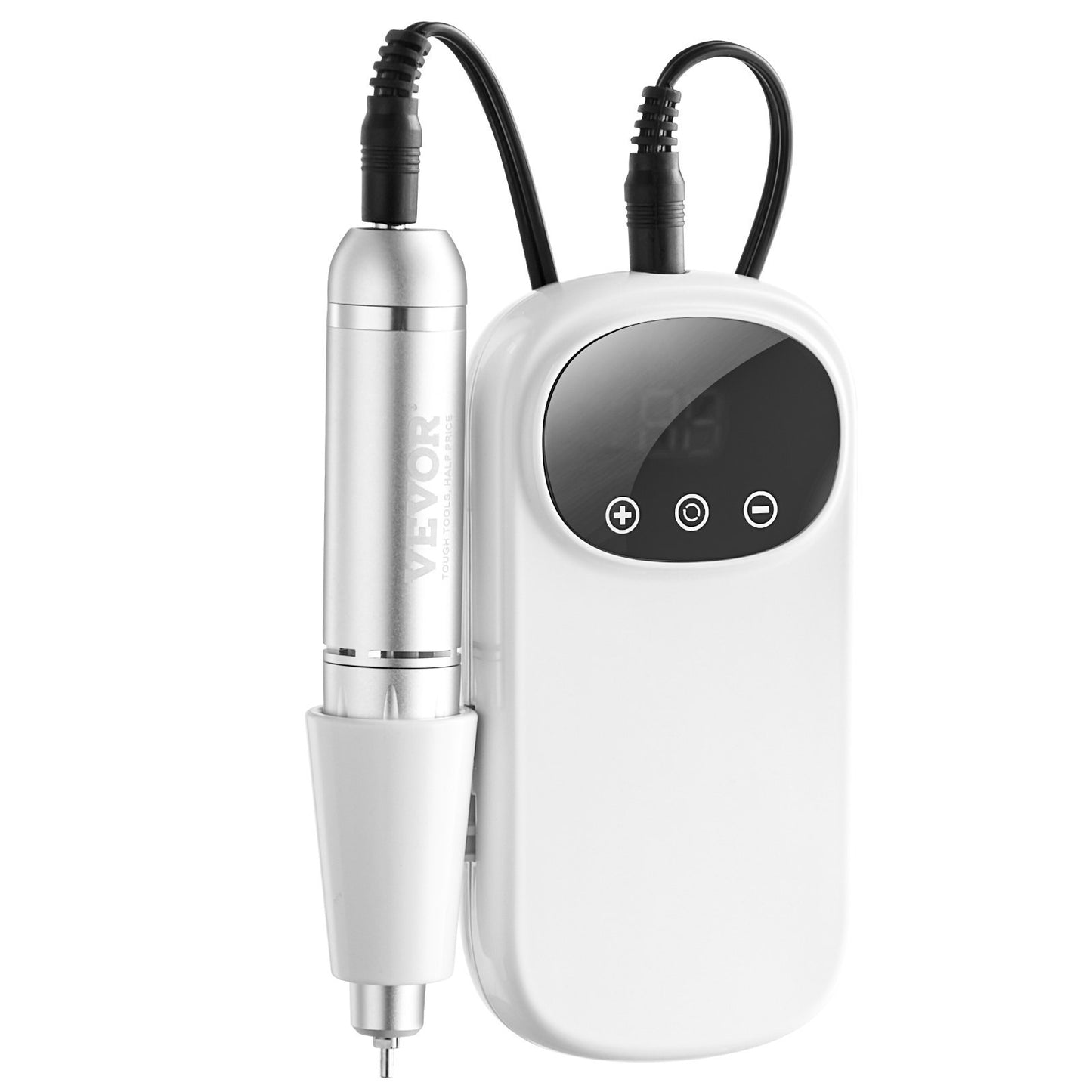 US Local VEVOR Electric Rechargeable Nail Drill, 35,000RPM Portable Cordless Nail E File Machine, LCD-Display Acrylic Gel Grinder Tool With 6 Bits And 50PCS Sanding Bands For Manicure Pedicure Carve Polish