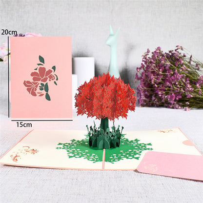 Pastoral Thanksgiving Day 3D Flower Greeting Card