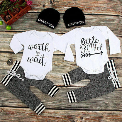 US Local US Newborn Baby Boy Girl Tops Romper Bodysuit Jumpsuit Pants Outfits Clothes Set