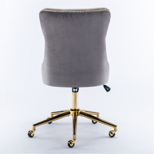 US Local Home Office Chair With Tufted Velvet Buttons