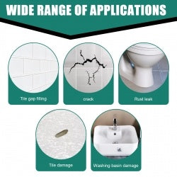 US Local Jue-Fish Tile Repair Paste Crack Repair Tile Quick Drying Adhesive Marble Bathtub Furniture Toilet