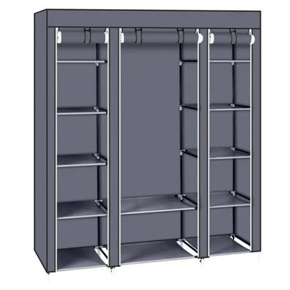 US Local 69 Portable Clothes Closet Wardrobe Storage Organizer With Non